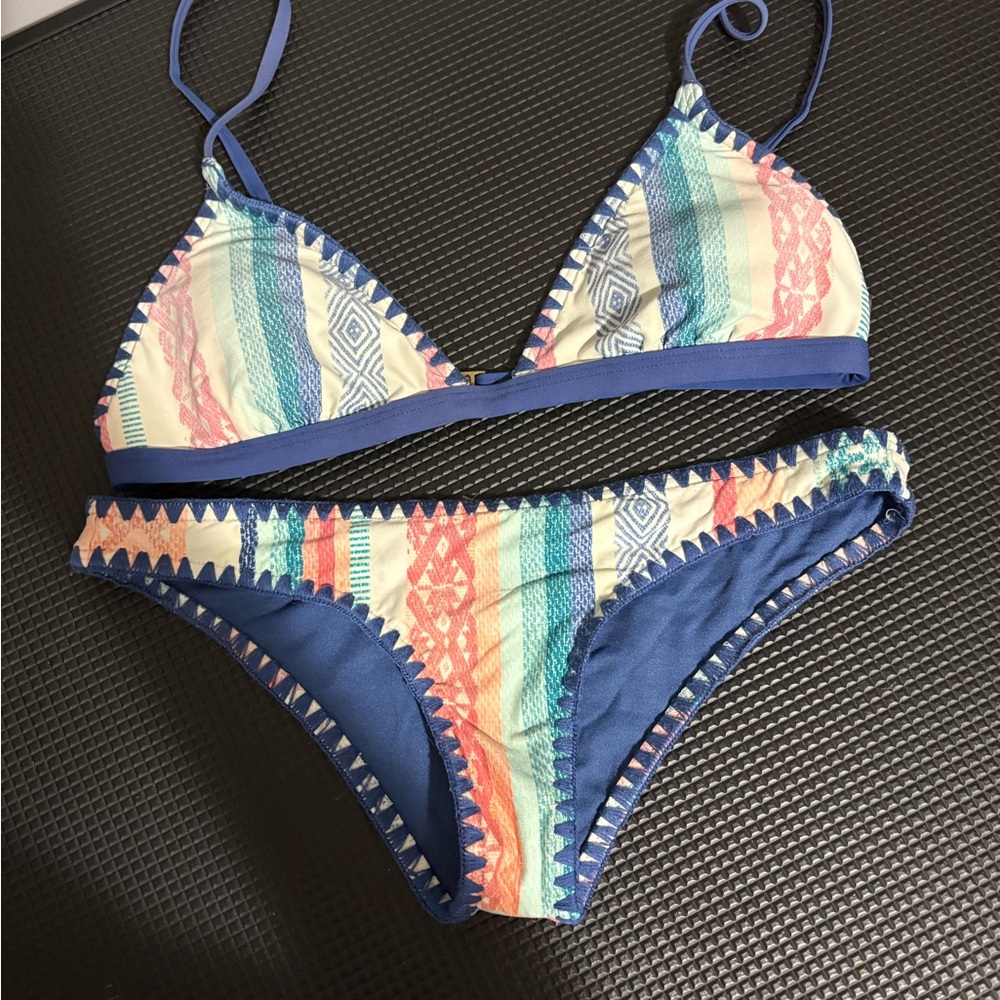 Rip Curl Multicolor Bikini with Blue Accents